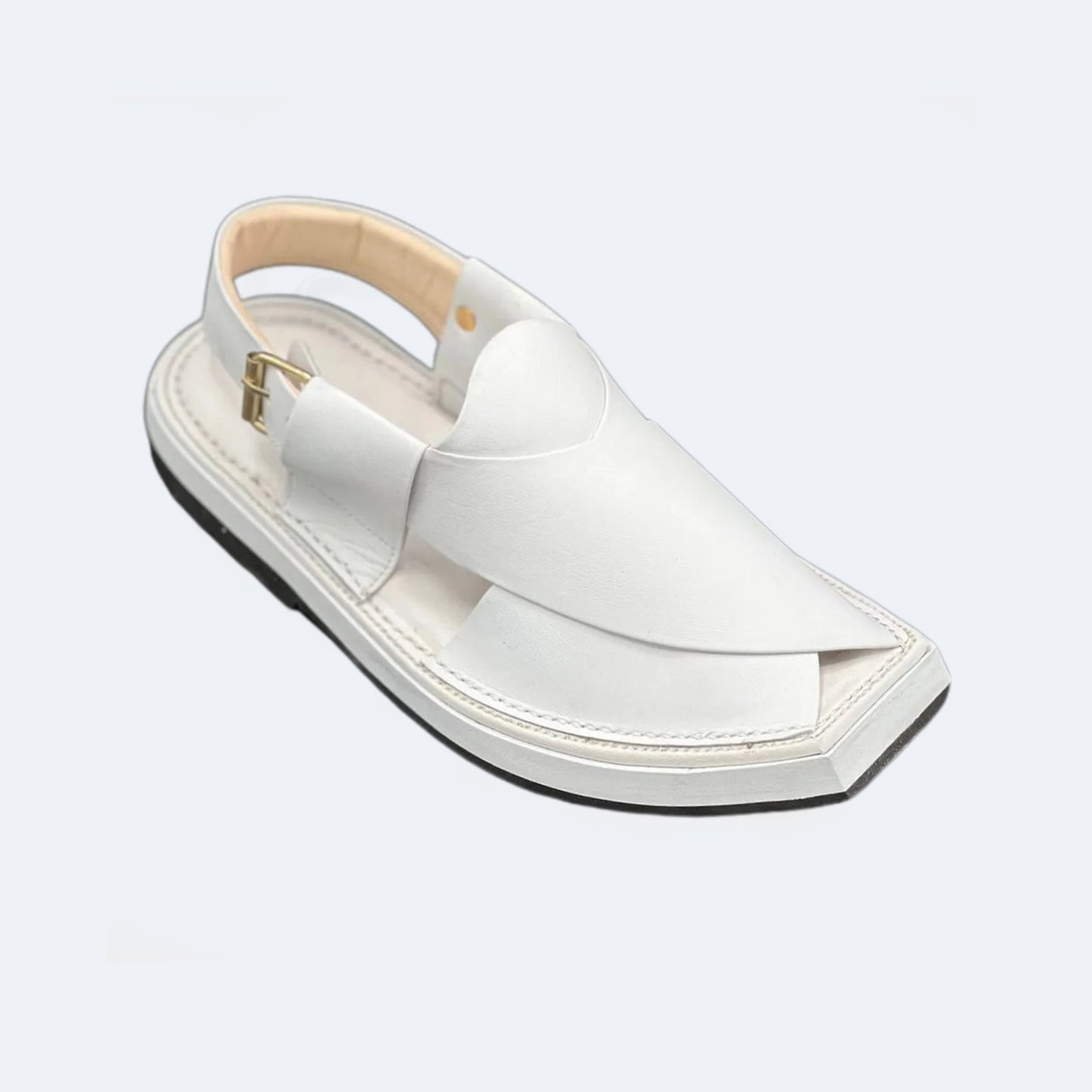 White Kaptaan Chappal