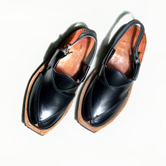 Black Norozi Chappal
