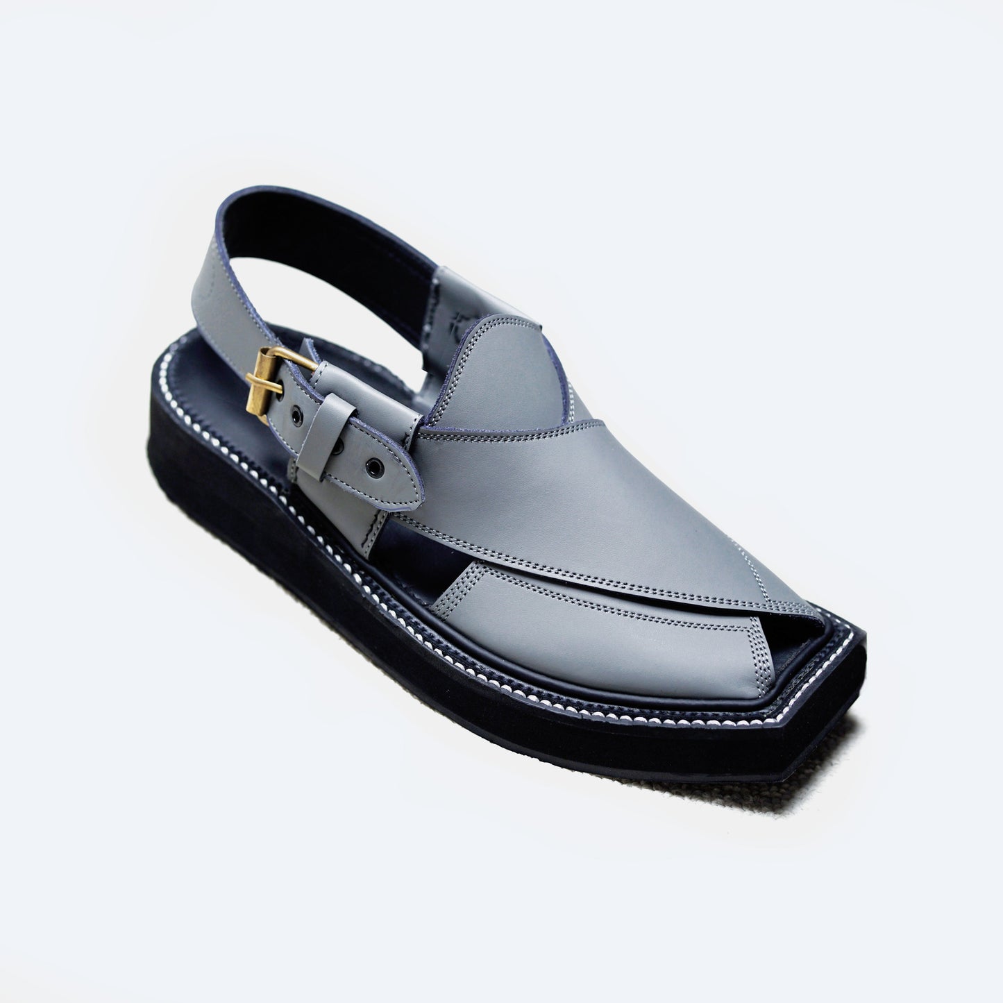 Gray Kaptaan Chappal