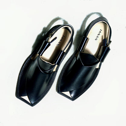 Black T Shape Chappal