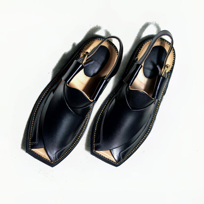 Black Zalmi Chappal